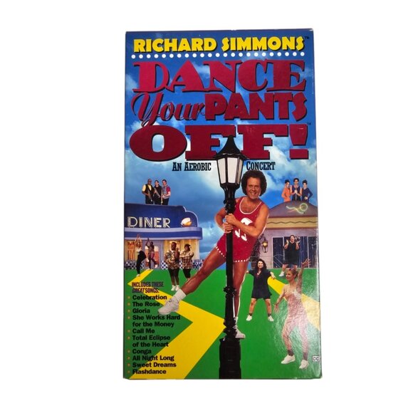 90s Richard Simmons . Dance Your Pants Off . An Aerobic Concert VHS tape - Picture 1 of 3